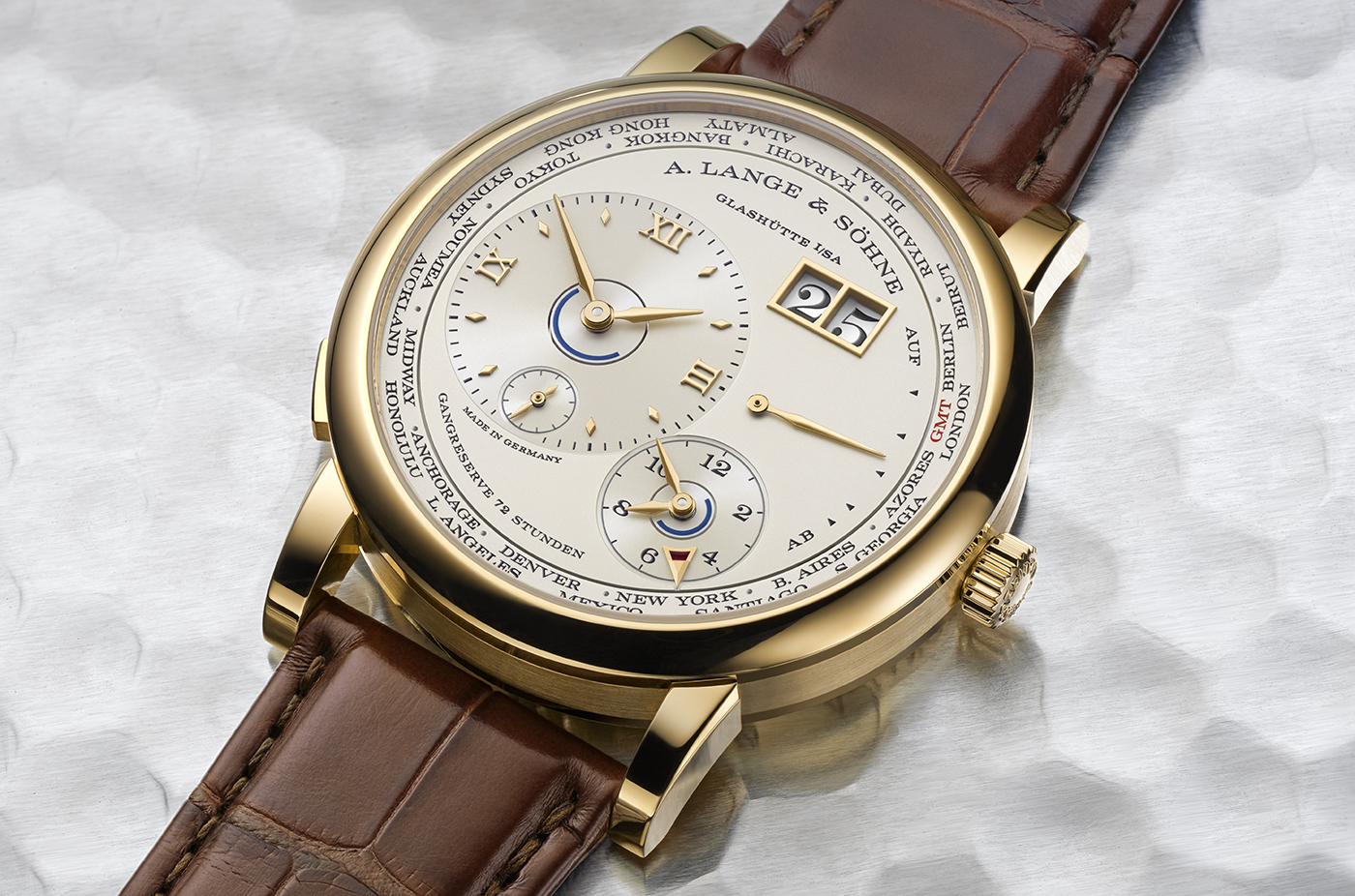 A. Lange & Söhne Updates Lange 1 Time Zone With New Manufacture Movement Watch Releases 