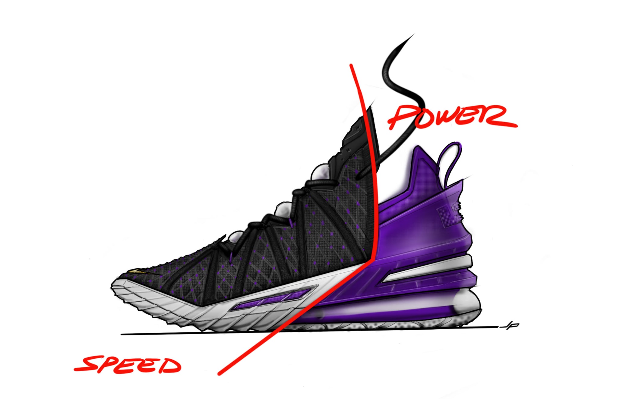 Nike LeBron 18 Sketch Lateral