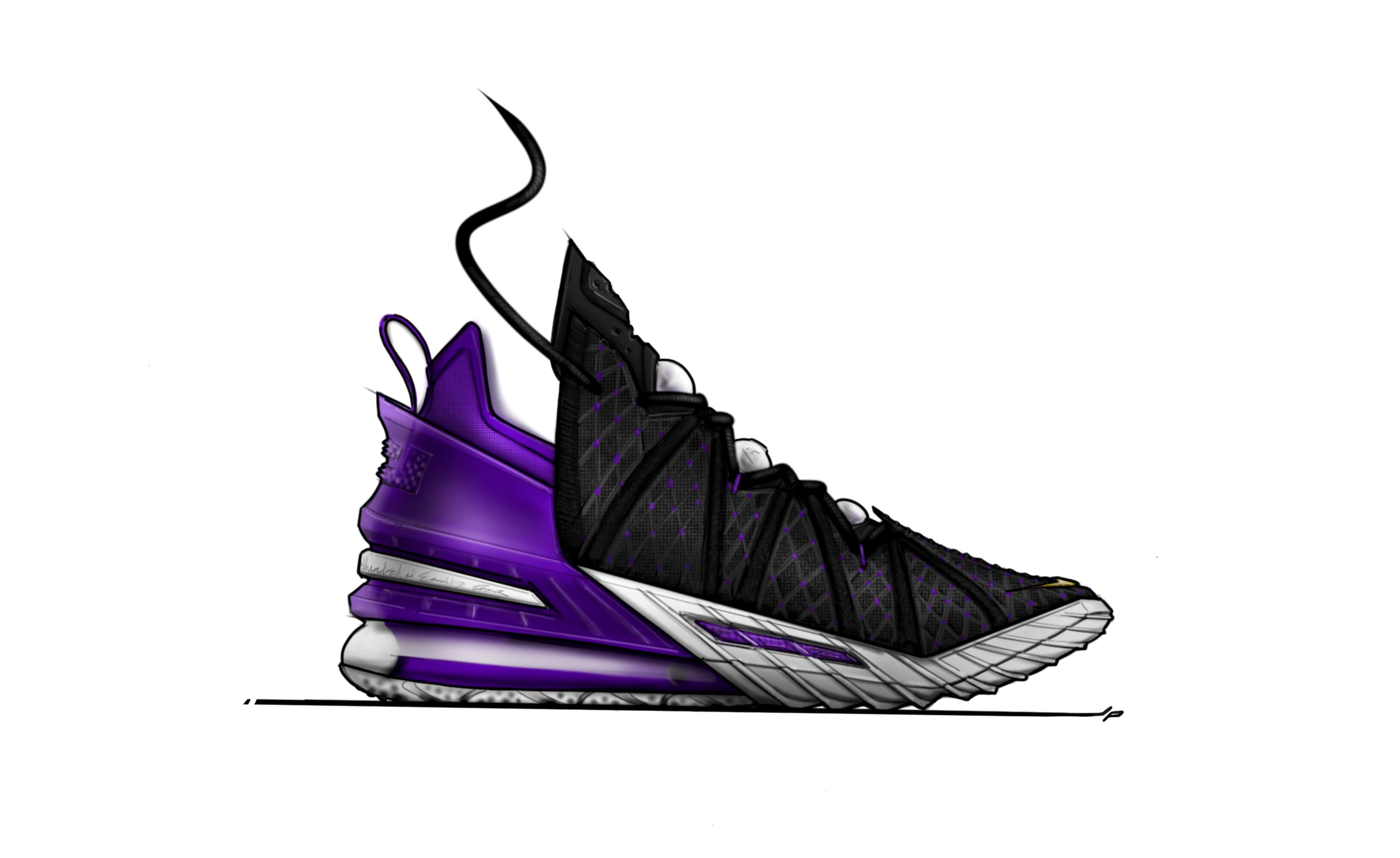 Nike LeBron 18 Sketch Medial