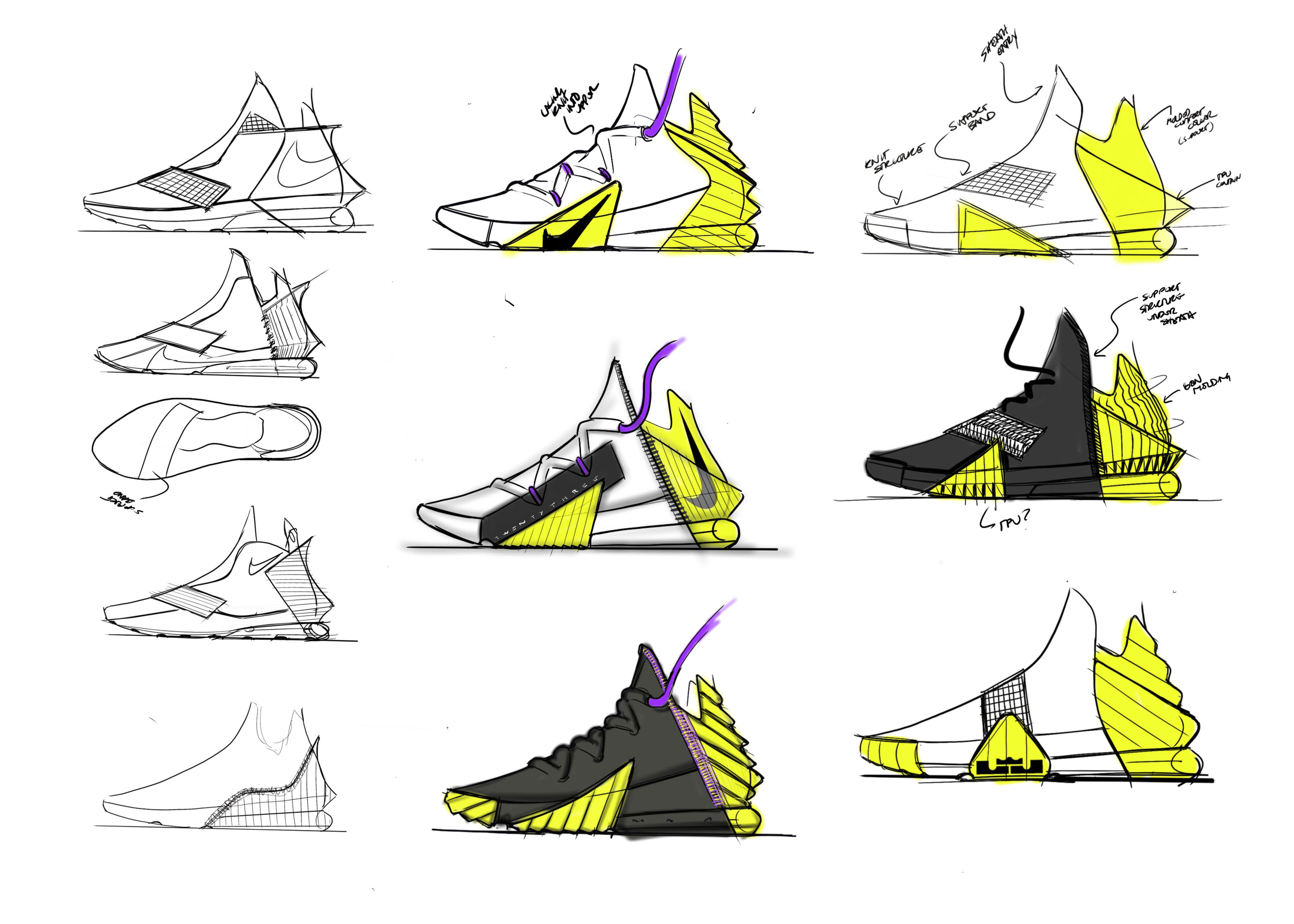 Nike LeBron 18 Sketch