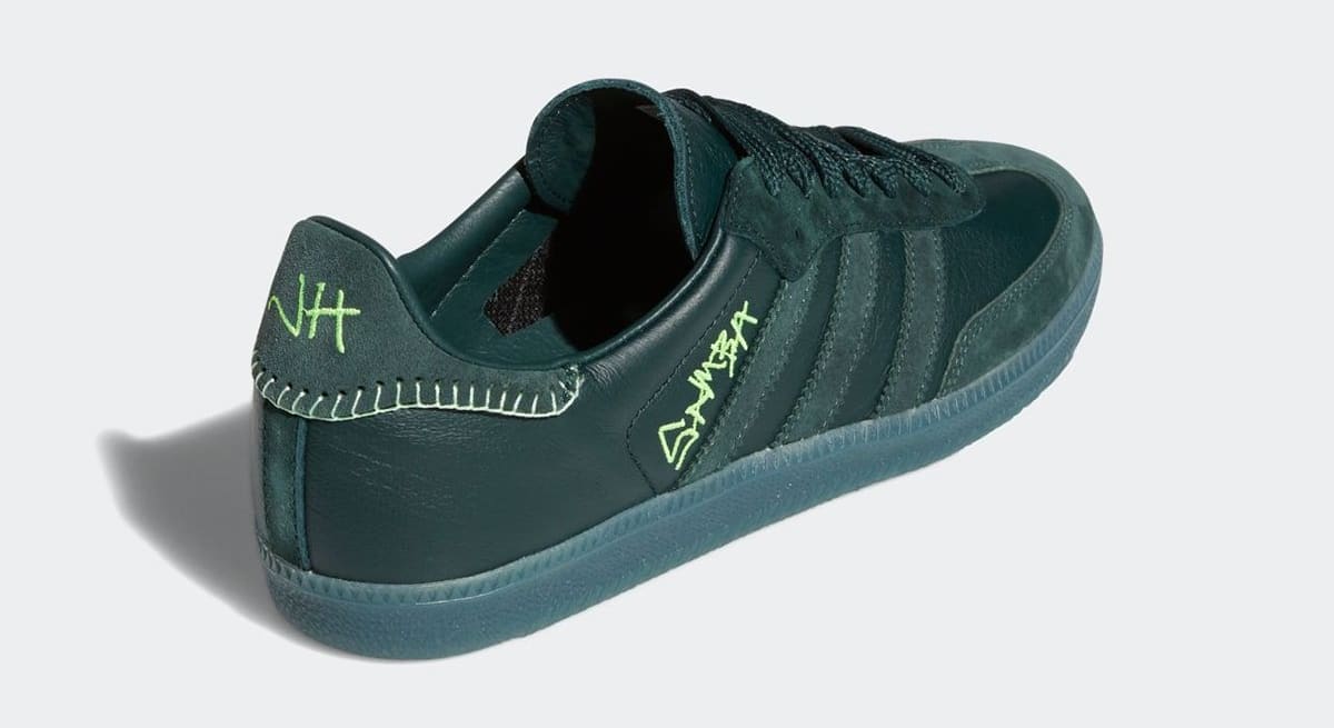 Jonah Hill x Adidas Samba 'Green' FW7458 Heel