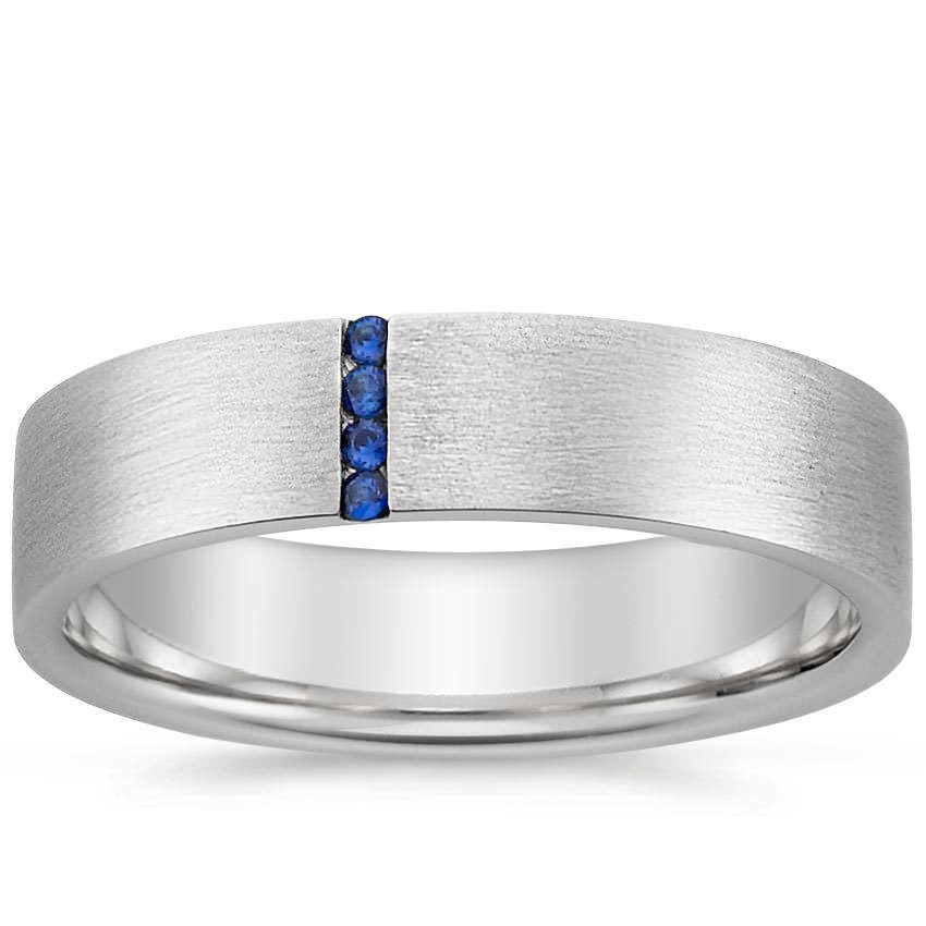 men's sapphire wedding band