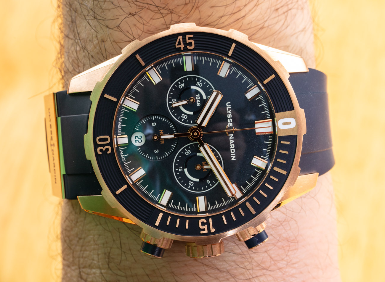 Watch Review: Ulysse Nardin Diver Chronograph 44 mm Wrist Time Reviews 