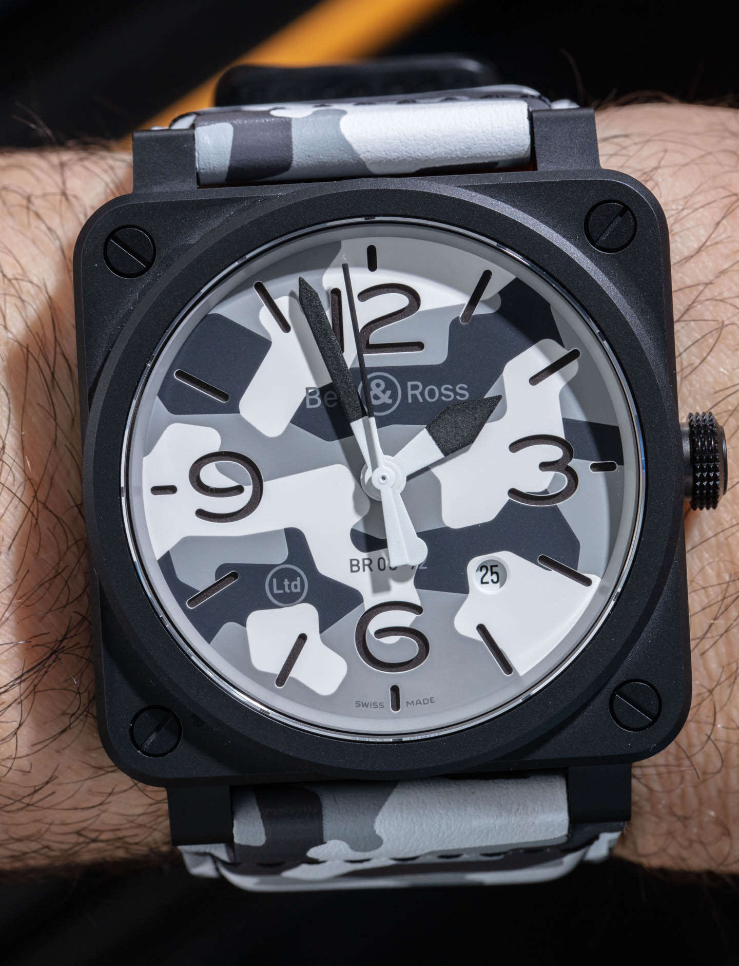 Hands-On: Bell & Ross BR 03-92 White Camo Watch Hands-On 