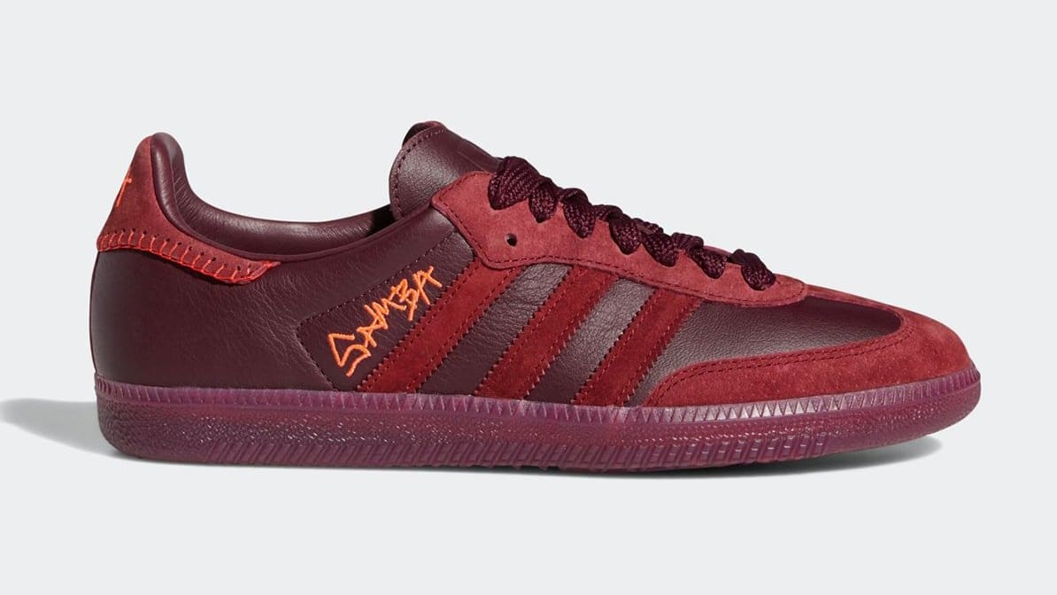 Jonah Hill x Adidas Samba 'Burgundy' FW7456 Lateral