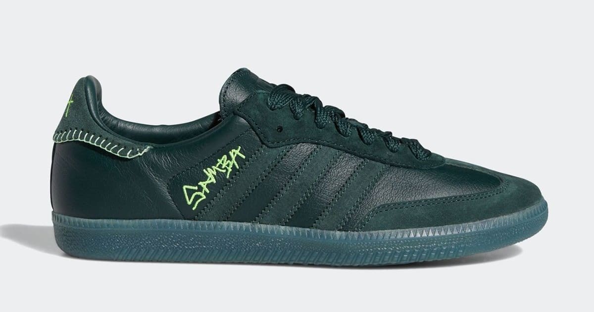 Jonah Hill x Adidas Samba 'Green' FW7458 Lateral