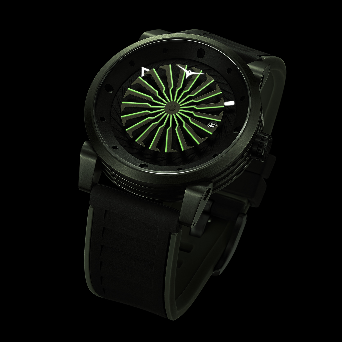 Zinvo Brings A Jet Turbine To The Wrist With The Blade Titan Watch Releases 