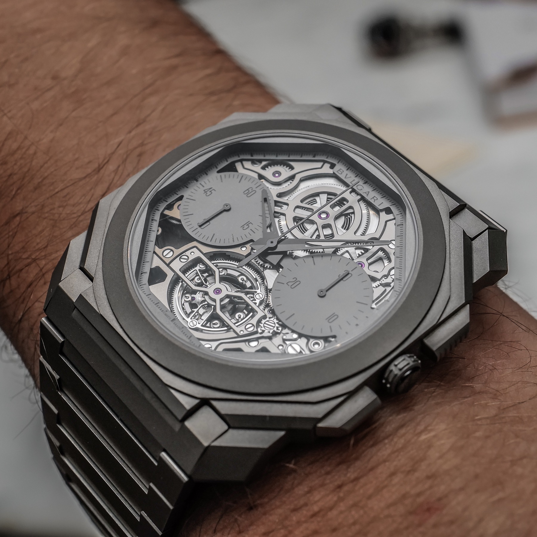 Hands-On: Bulgari Octo Finissimo Tourbillon Chronograph Skeleton Automatic Watch Hands-On 