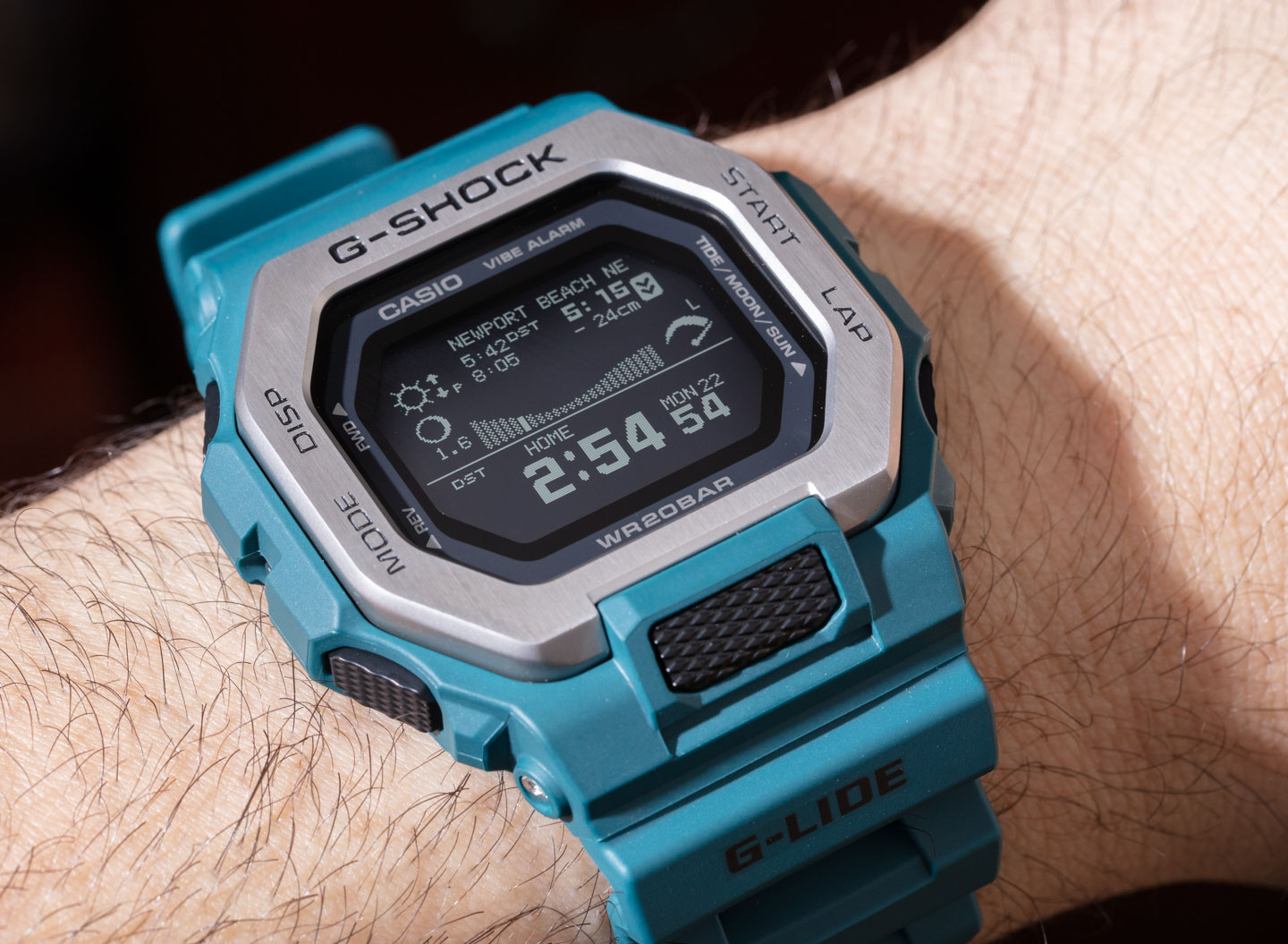 Hands-On: Casio G-Shock G-Lide GBX100-2 Tide Chart Watch Casio Hands-On 