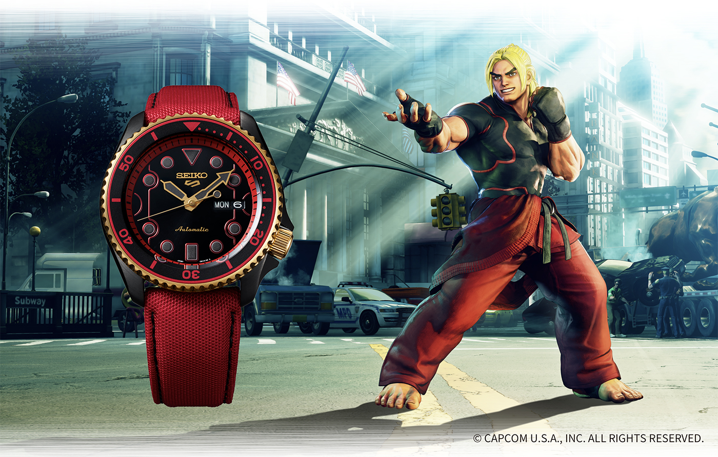 Seiko Partners With “Street Fighter” Series For Six Limited-Edition Seiko 5 Models Watch Releases 