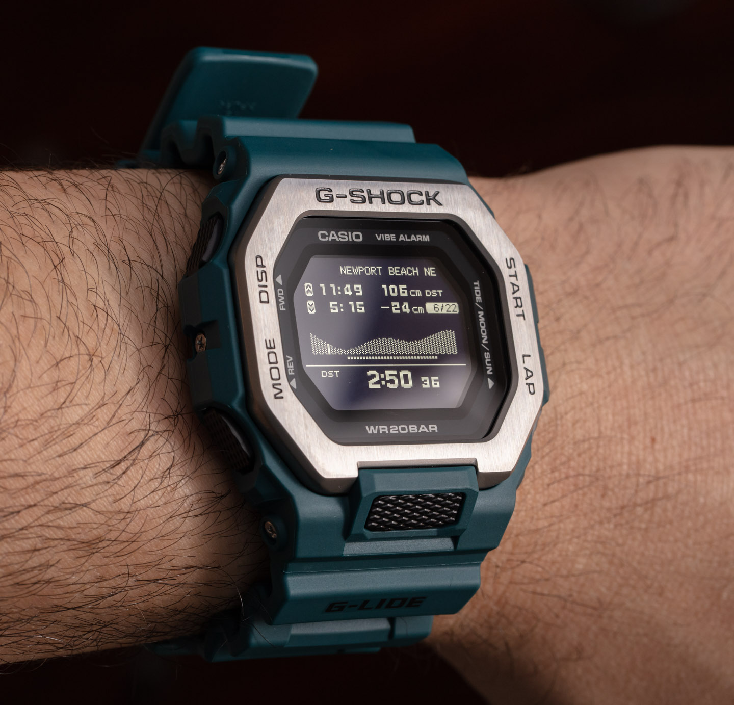 Hands-On: Casio G-Shock G-Lide GBX100-2 Tide Chart Watch Casio Hands-On 