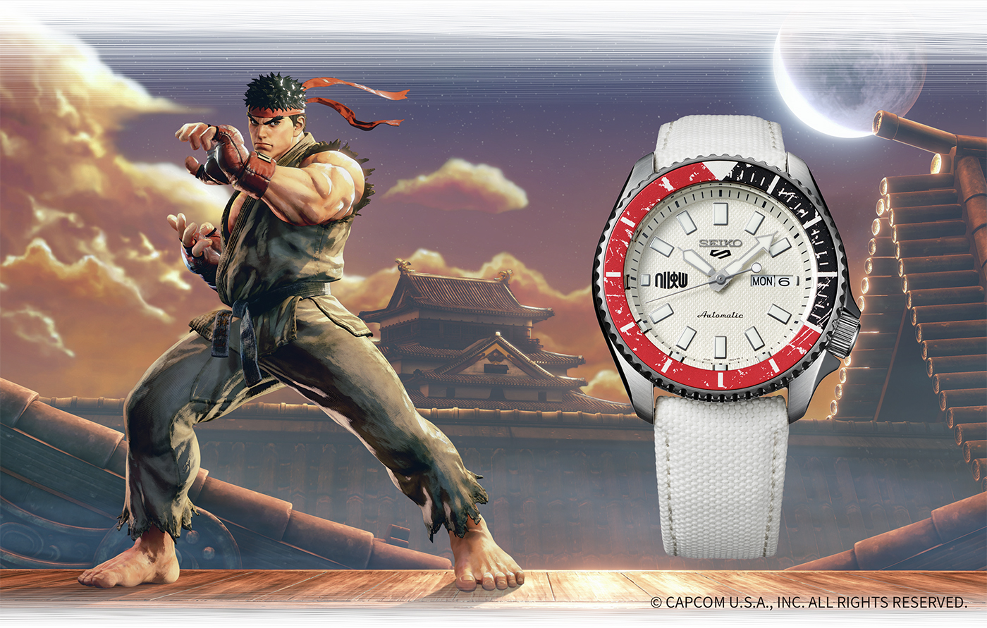 Seiko Partners With “Street Fighter” Series For Six Limited-Edition Seiko 5 Models Watch Releases 