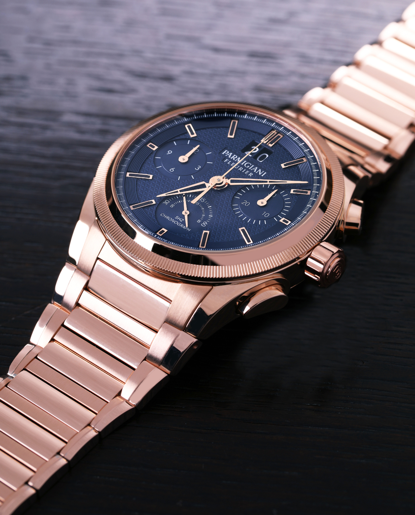 Parmigiani Debuts Tondagraph GT Rose Gold Blue Watch Releases 