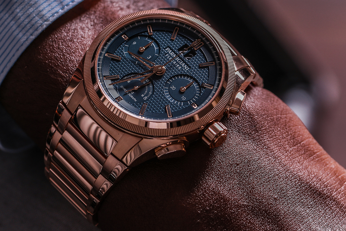 Parmigiani Debuts Tondagraph GT Rose Gold Blue Watch Releases 