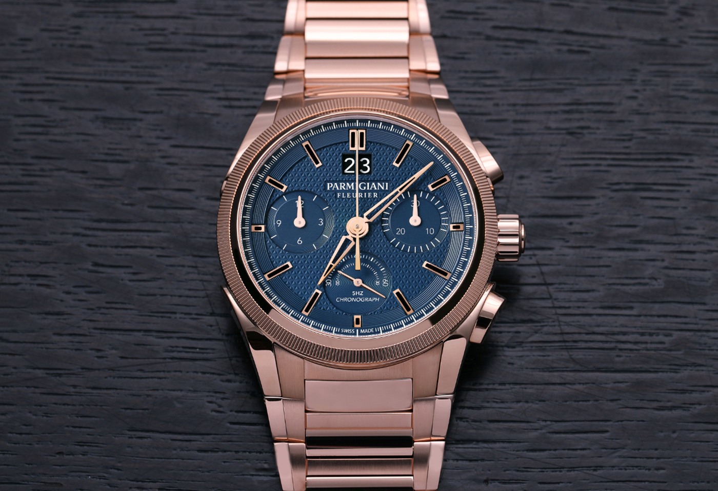 Parmigiani Debuts Tondagraph GT Rose Gold Blue Watch Releases 