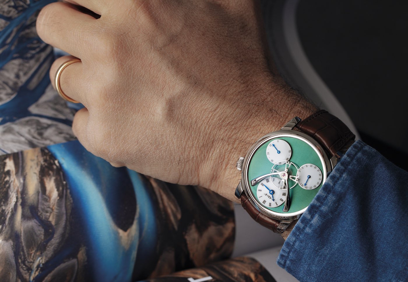 MB&F Legacy Machine Split Escapement Titanium Green Watch Watch Releases 