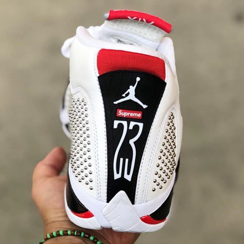 Supreme x Air Jordan 14 (Heel)