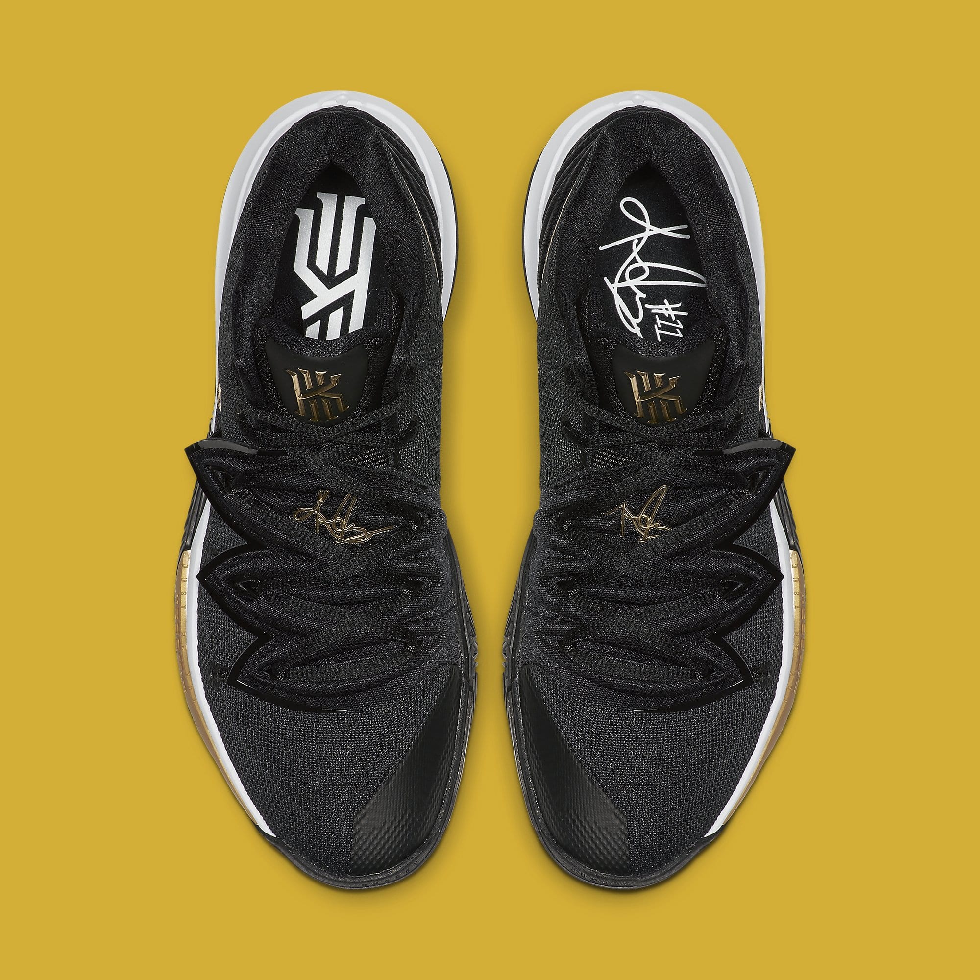 Nike Kyrie 5 'Black/Gold' AO2918-007 Top