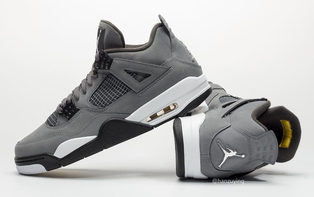 Air Jordan 4 IV Cool Grey 2019 Release Date 308497-007 Heel Profile