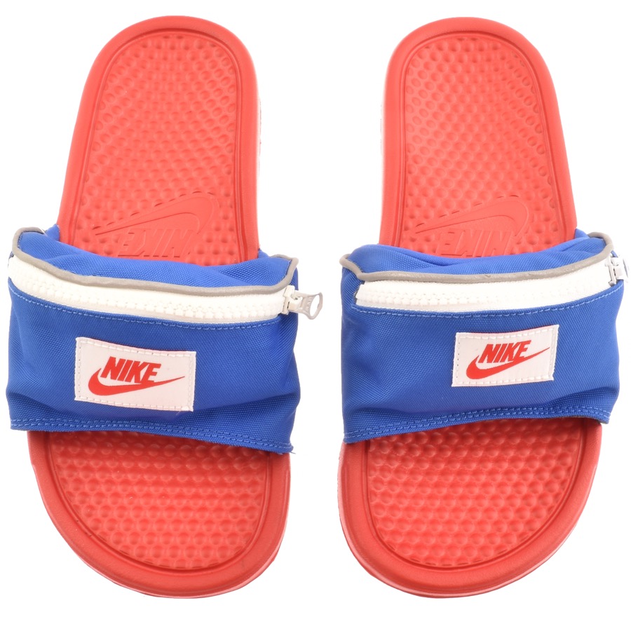 Nike Benassi Just Do It Zip Sliders Red