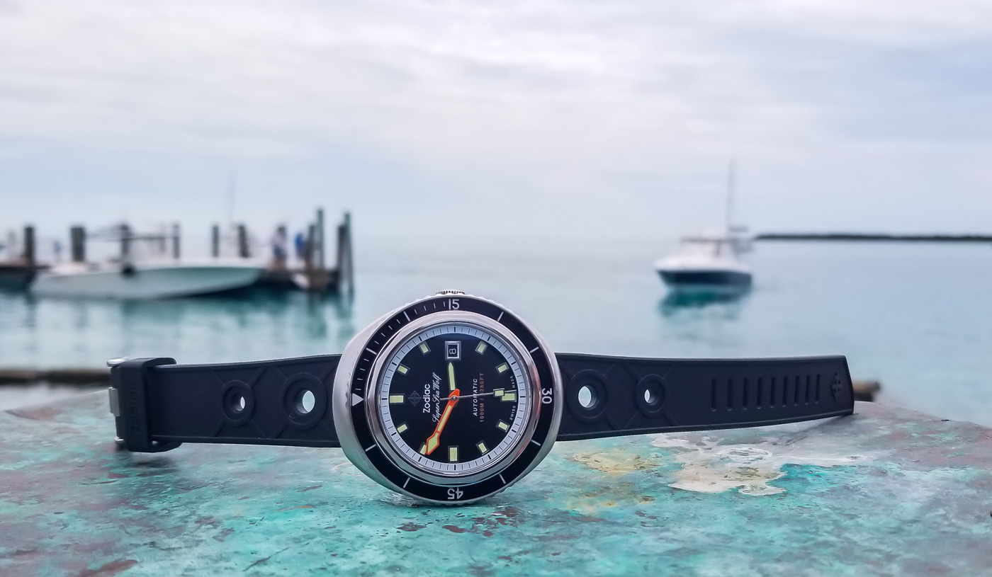 Zodiac Sea Wolf Watches Out To Play With aBlogtoWatch In The Bahamas Featured Articles Features 