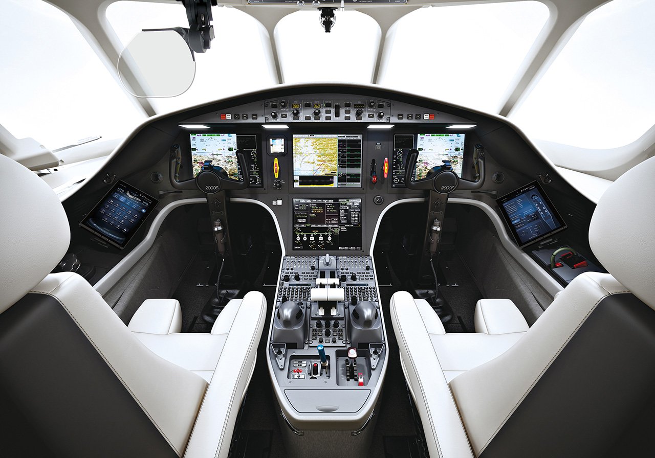 Falcon 2000s Flight Deck