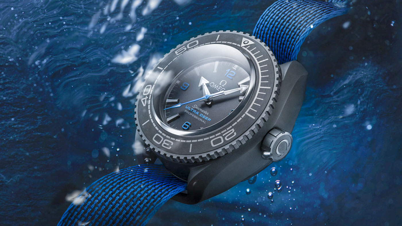 The Omega Seamaster Planet Ocean Ultra Deep Professional Watch At Record Depths In The Mariana Trench Omega Seamaster 