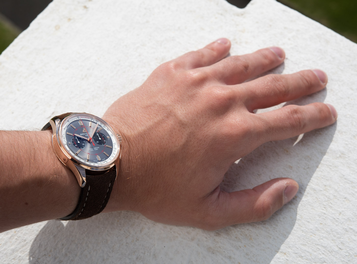 Breitling Premier B01 Chronograph 42 Wheels and Waves Limited-Edition Watch Hands-On Hands-On 