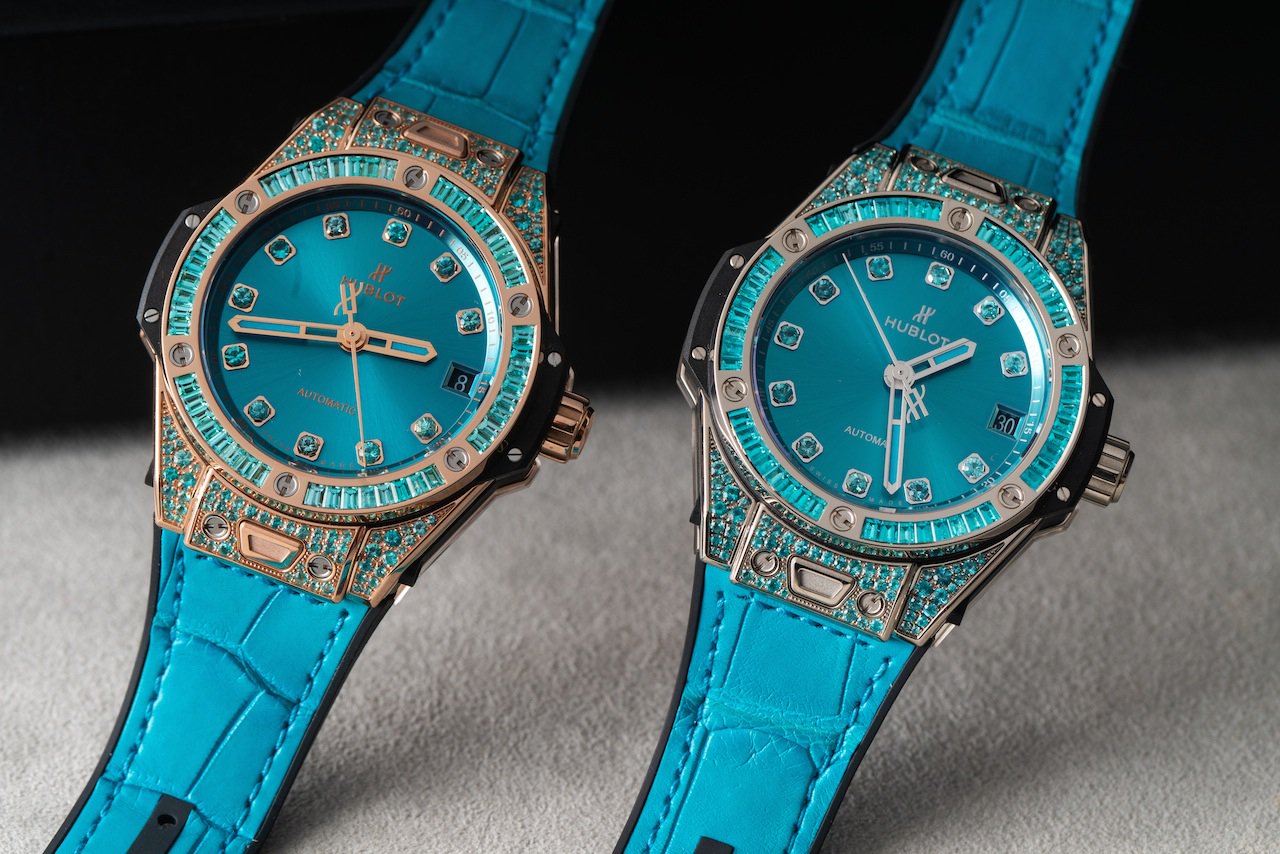 Turquoise Timepieces: Hublot Big Bang One Click Paraiba