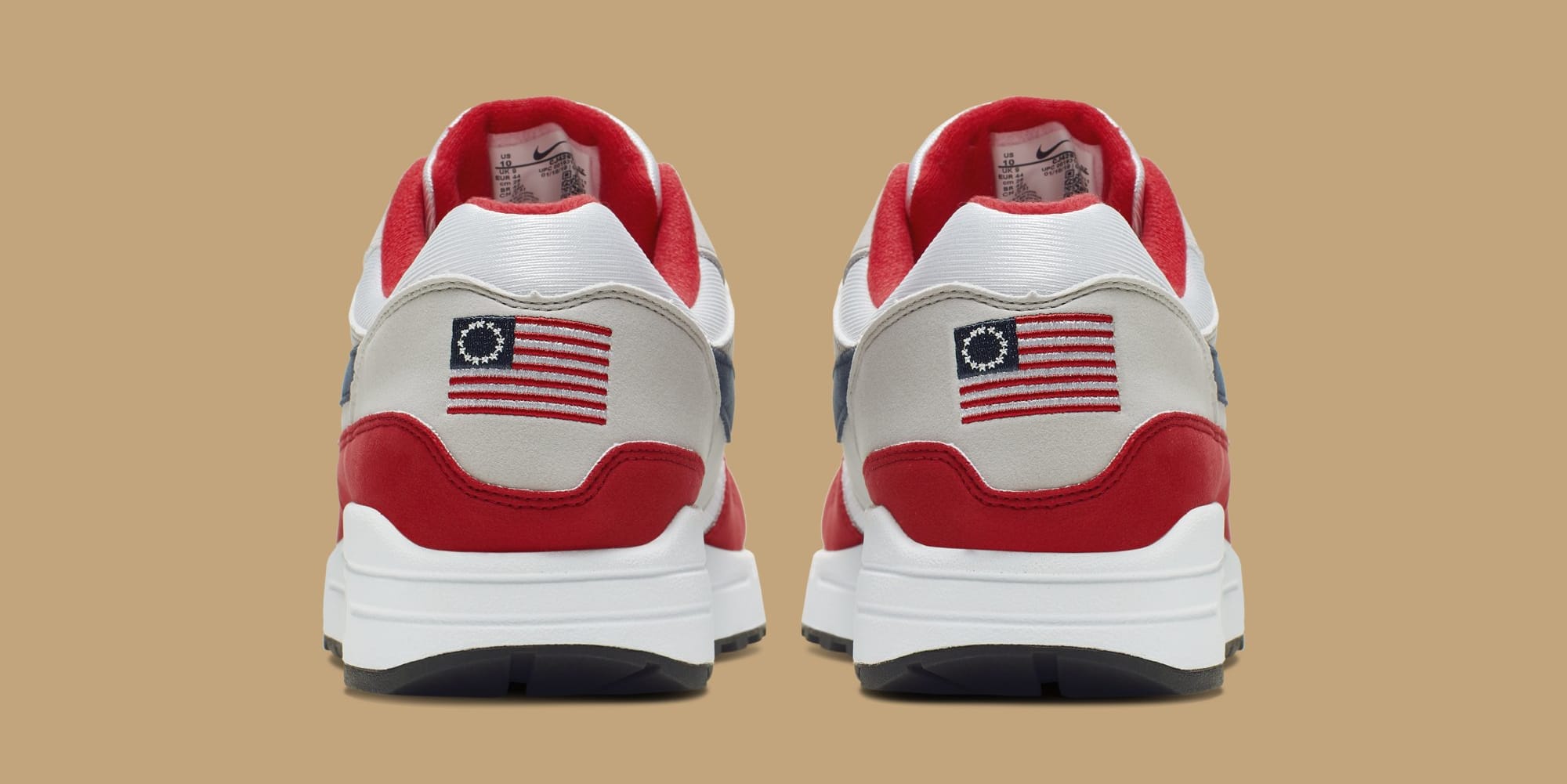 Nike Air Max 1 'Fourth of July' CJ4283-100 (Heel)