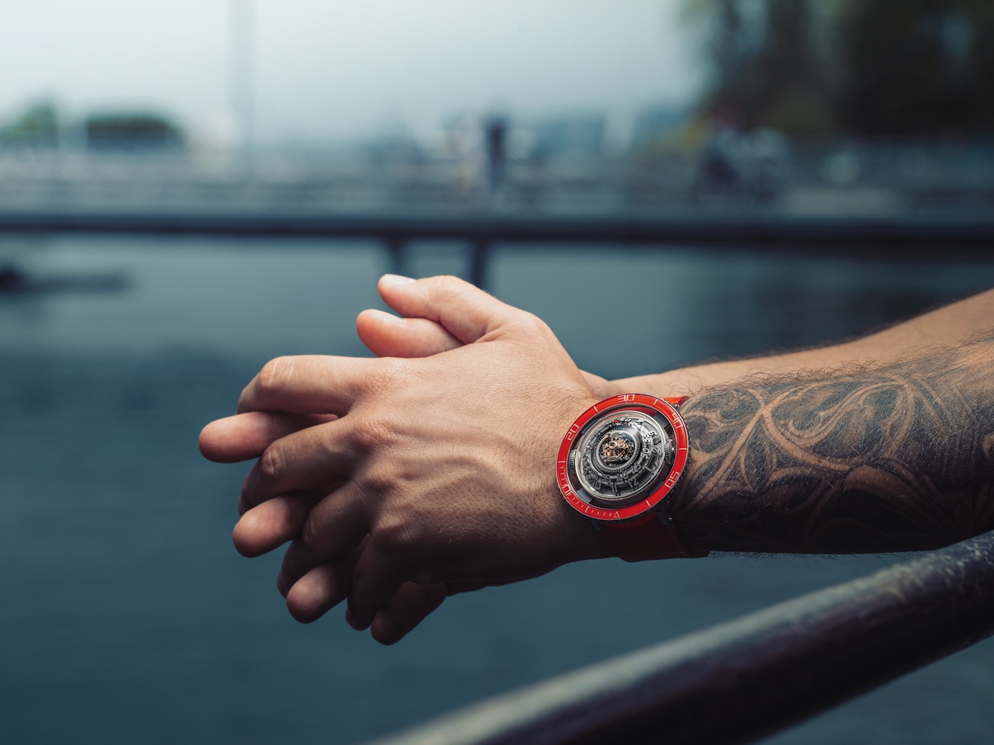 MB&F HM7 Aquapod Platinum Red Watch Brings More Than Just Color To The Aquapod Range Watch Releases 