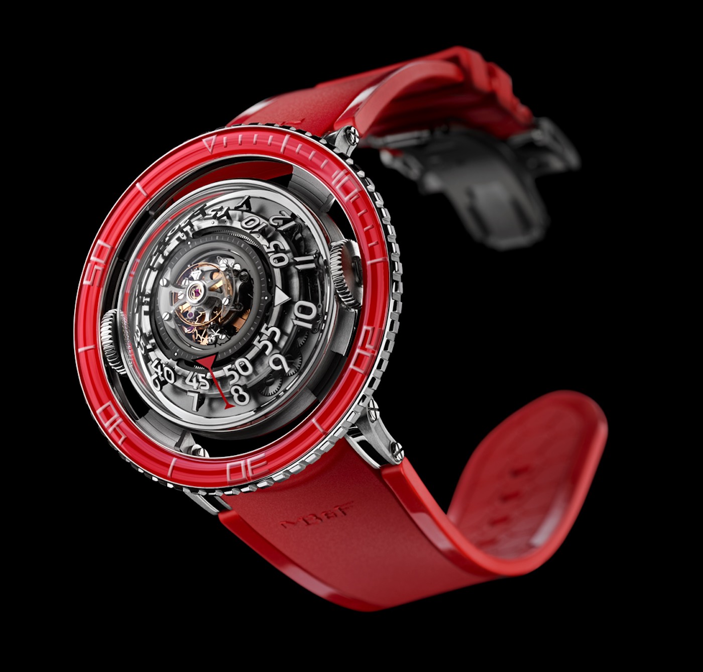 MB&F HM7 Aquapod Platinum Red Watch Brings More Than Just Color To The Aquapod Range Watch Releases 