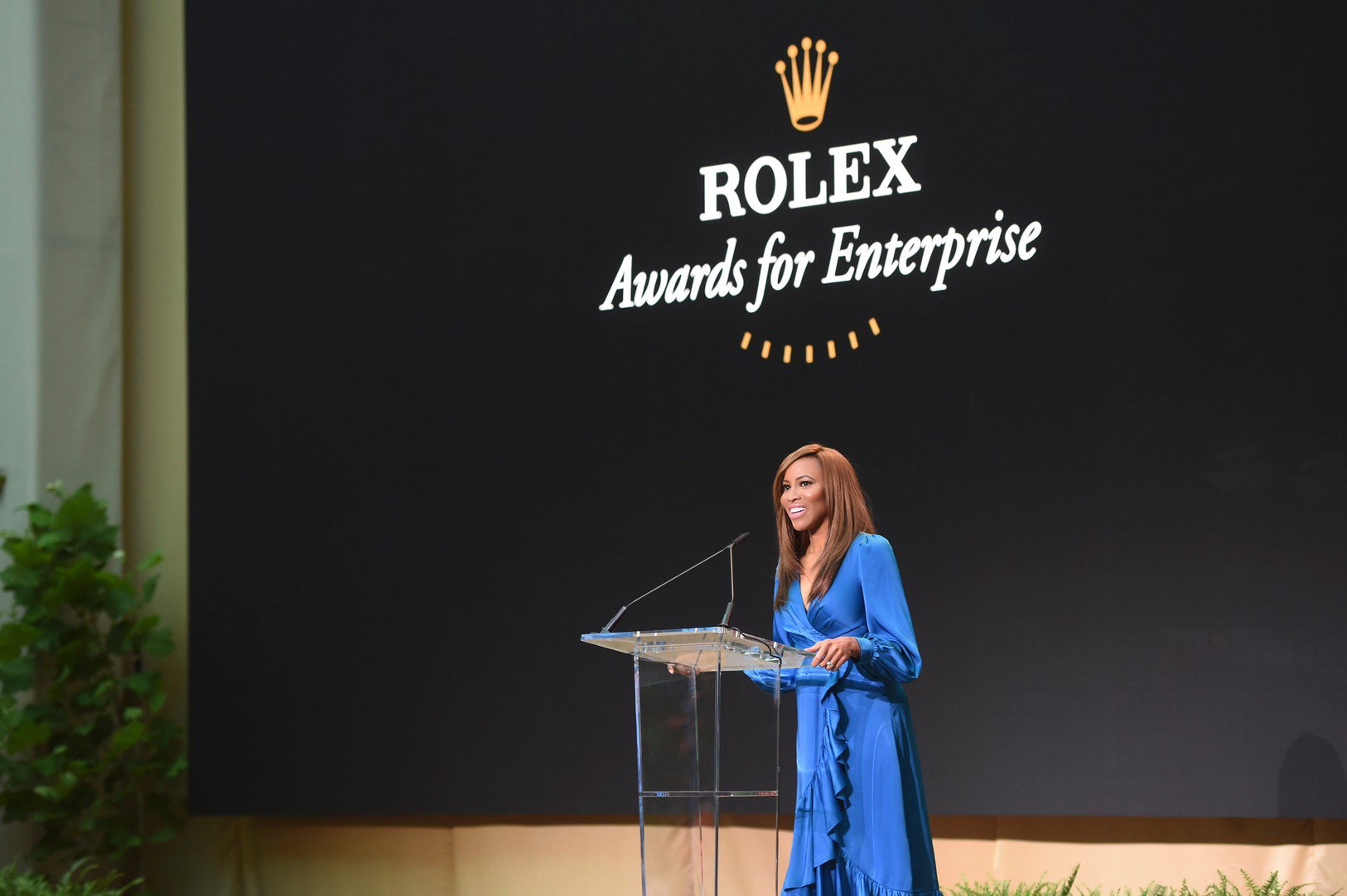 Zain Asher, Master of Ceremony, at the Rolex Awards Ceremony, Smithsonian American Art Museum, Washington D.C.