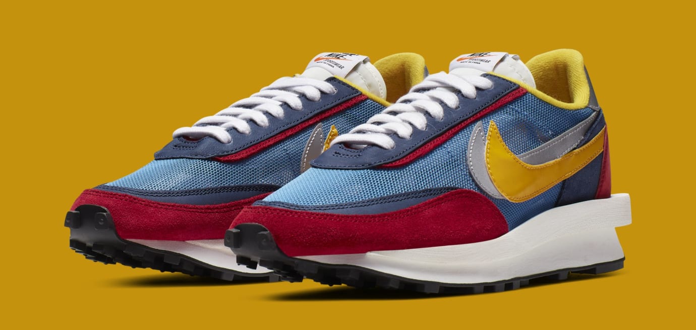 Sacai x Nike LDWaffle 'Varsity Blue/Del Sol/Varsity Red/Black' BV0073-400 (Pair)