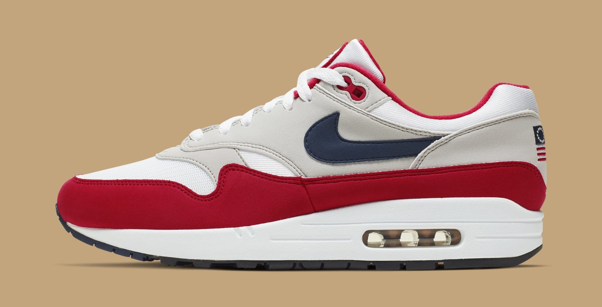 Nike Air Max 1 'Fourth of July' CJ4283-100 (Lateral)