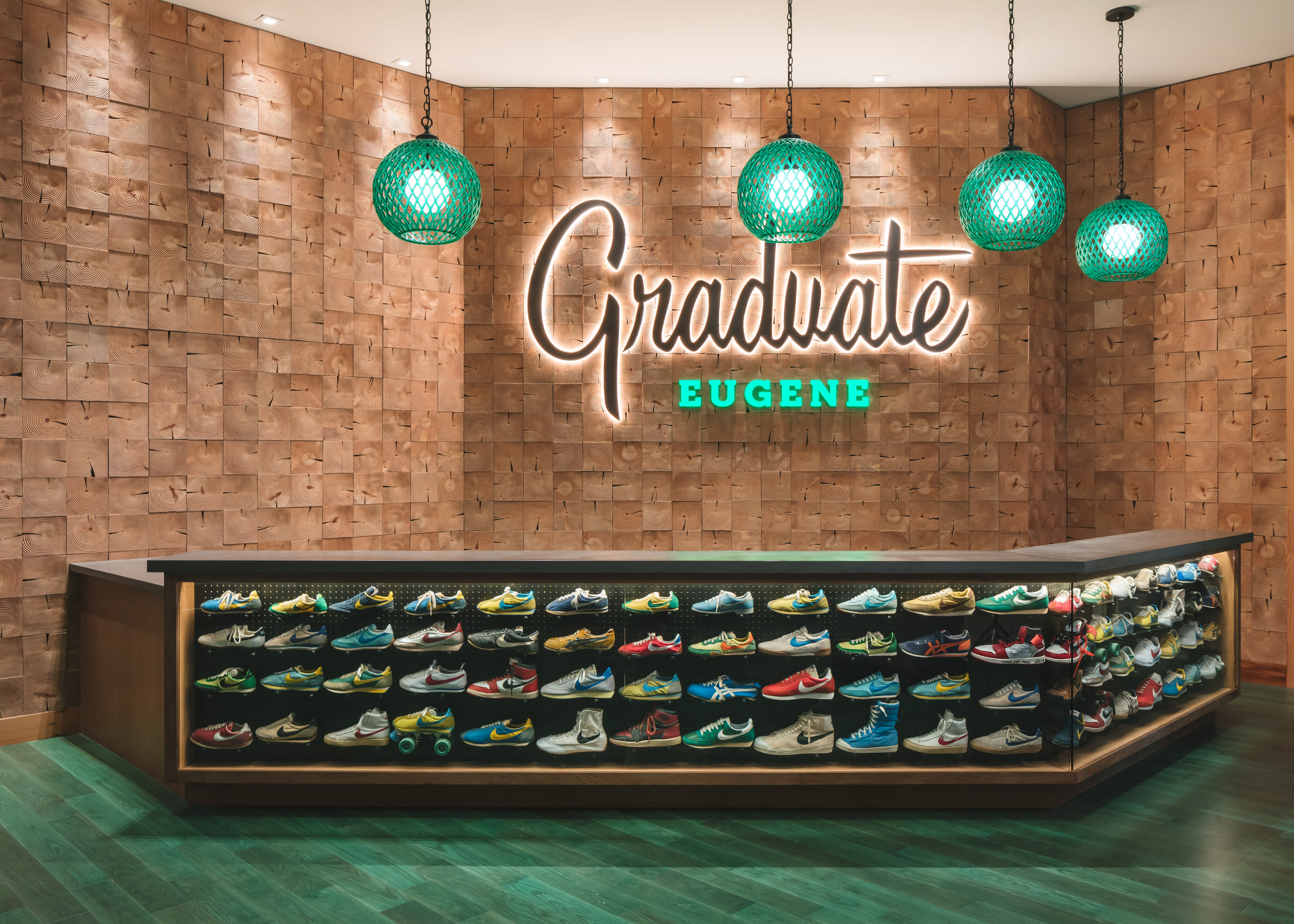 Graduate Hotel Eugene, Oregon Vintage Nike Display 1