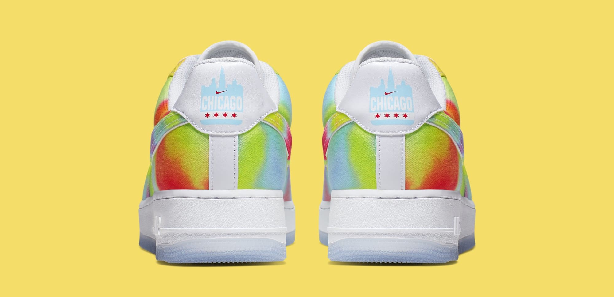 Nike Air Force 1 Low 'Tie-Dye/Chicago' CK0838-100 (Heel)