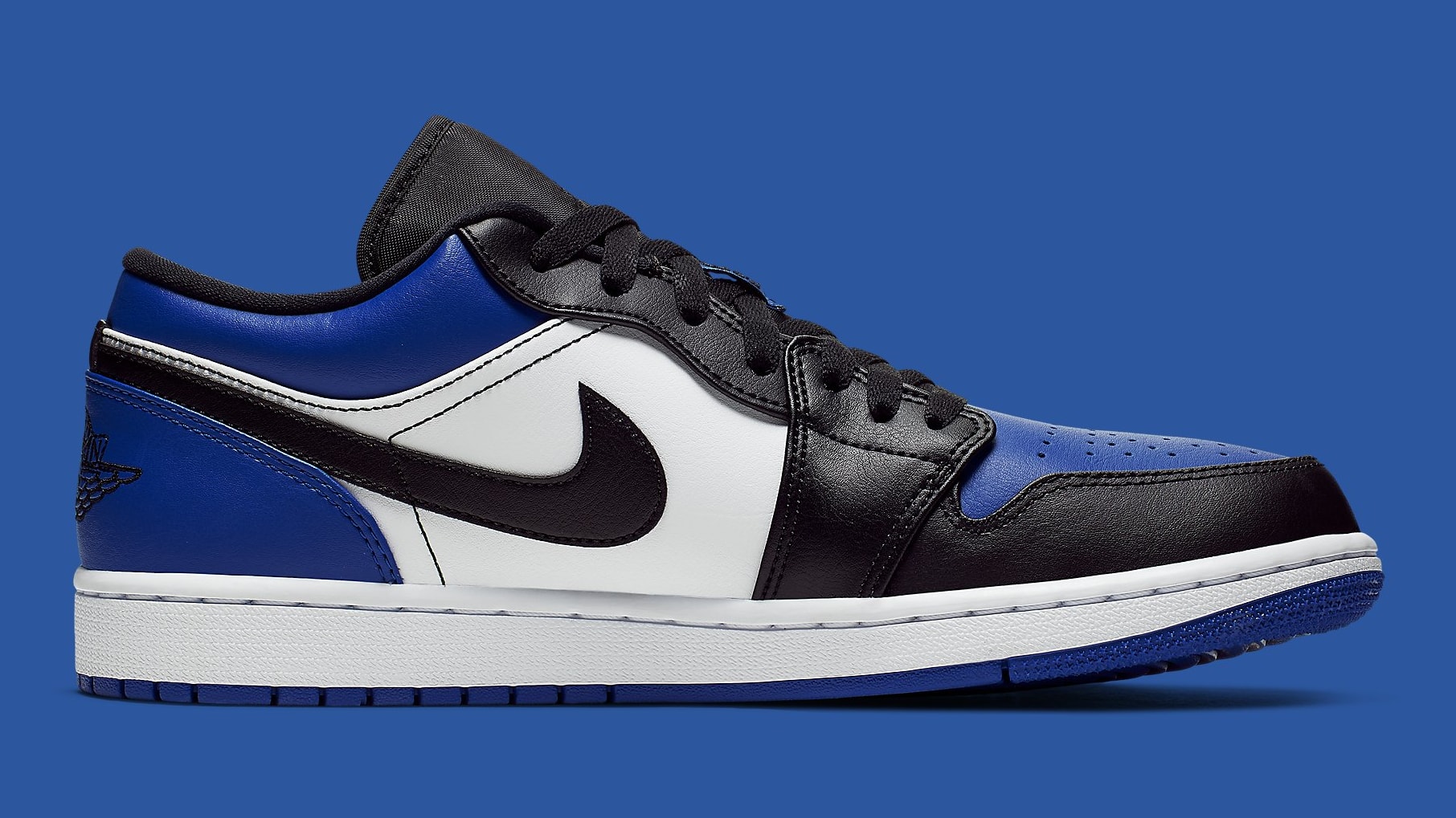 Air Jordan 1 Low Royal Toe Release Date CQ9446-400 Medial