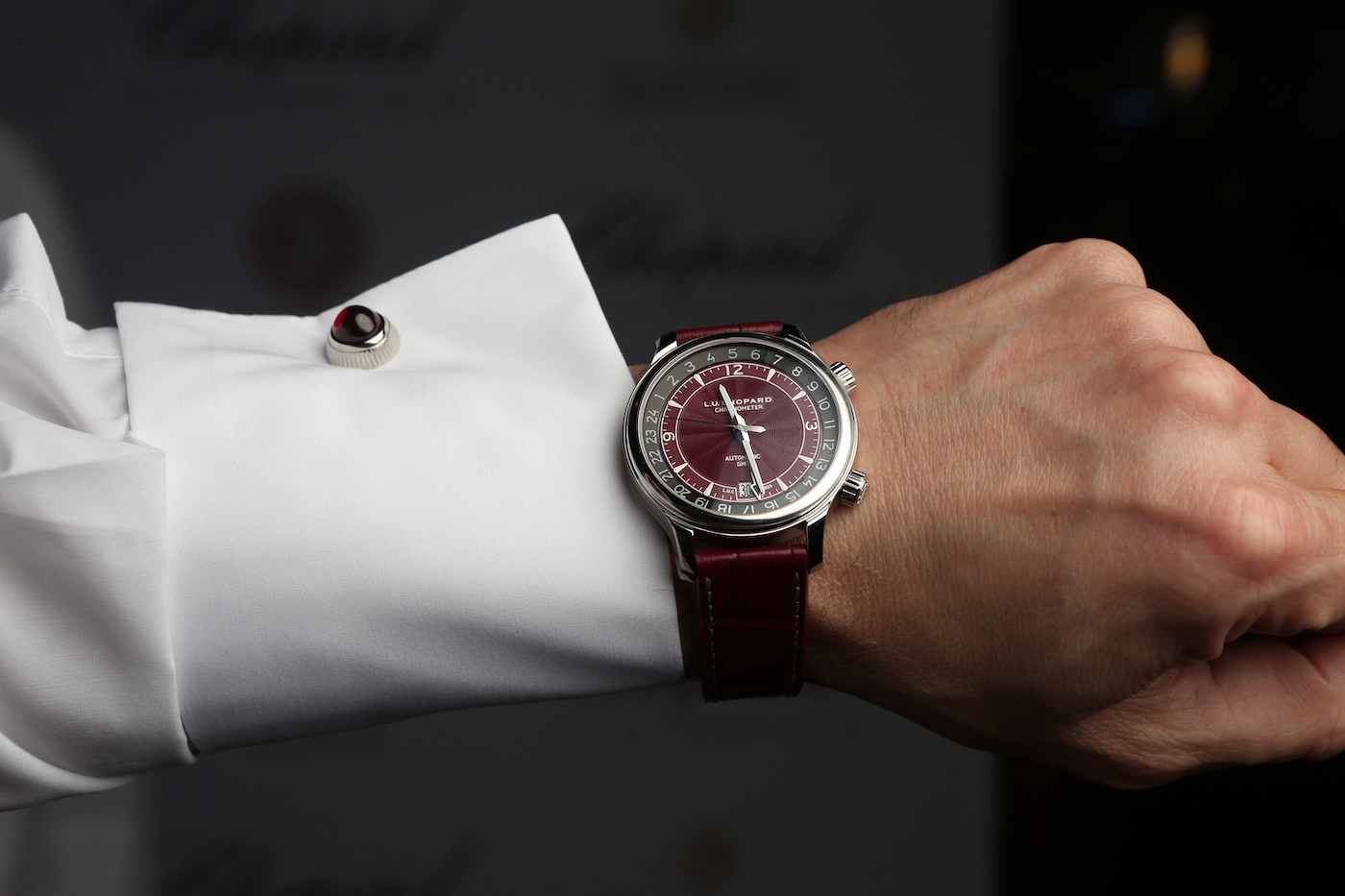 Chopard L.U.C GMT One Limited Edition For Qatar Watch Club With Burgundy Dial Watch Releases 