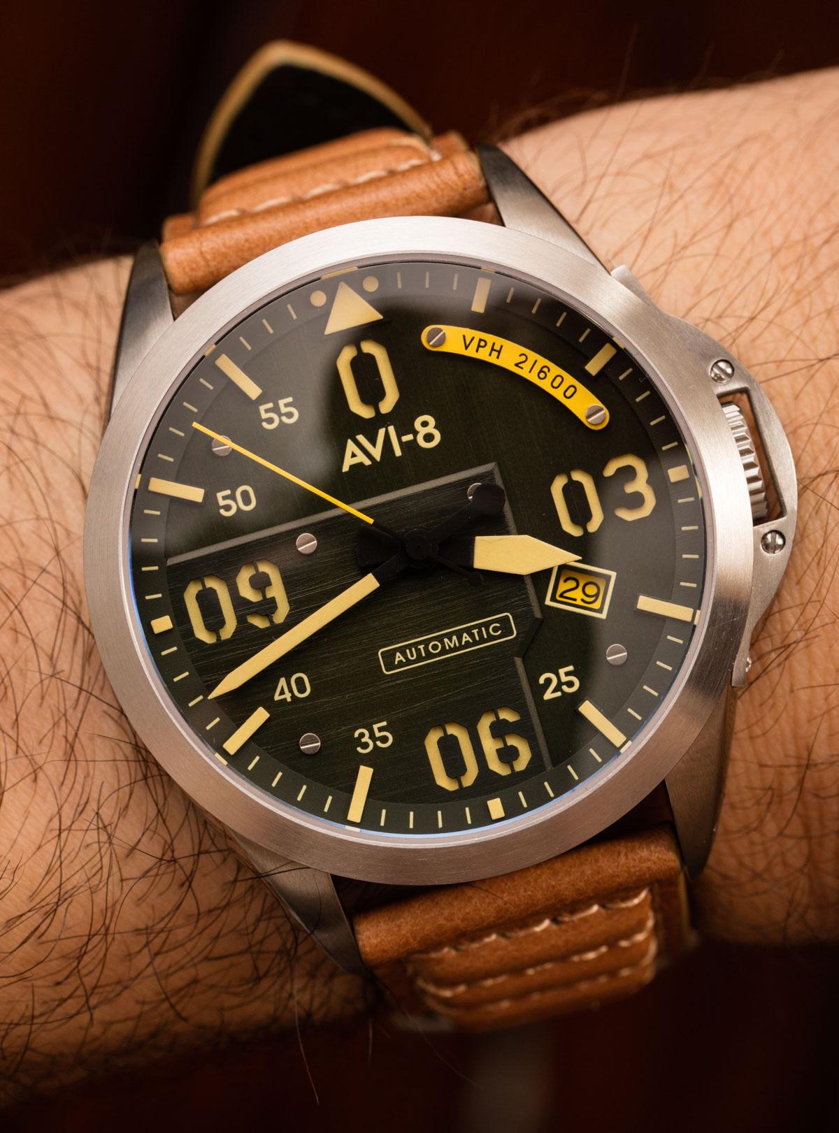 AVI-8 P-51 Mustang Bottisham Automatic Limited-Edition Watches Review Wrist Time Reviews 