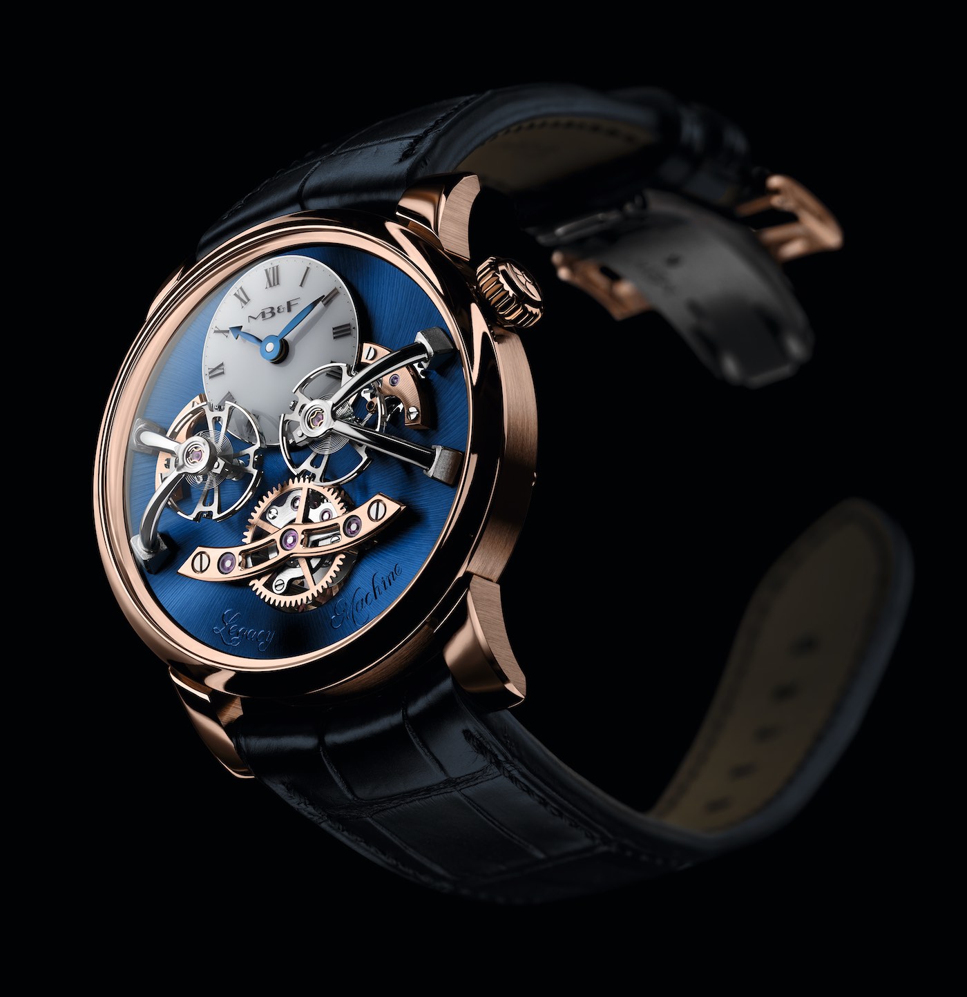 MB&F Legacy Machine No.2 Red Gold Blue Watch Will Be Last Ever In Red Gold First Look 