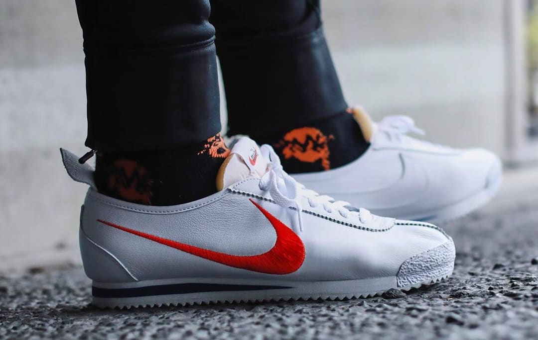 Shoe Dog x Nike Cortez '72 'Swoosh' (On-Foot Lateral)