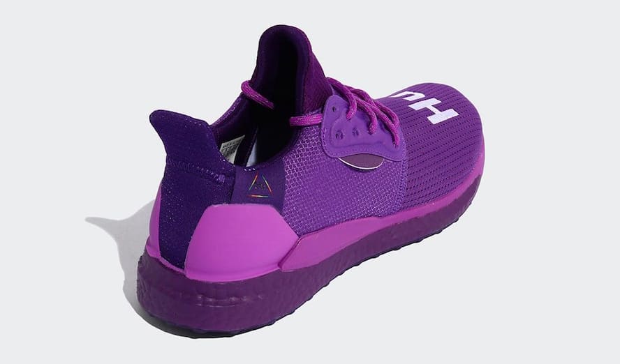 Pharrell x Adidas Solar Hu Glide 'Active Purple/Tribe Purple' EF7770 (Heel)