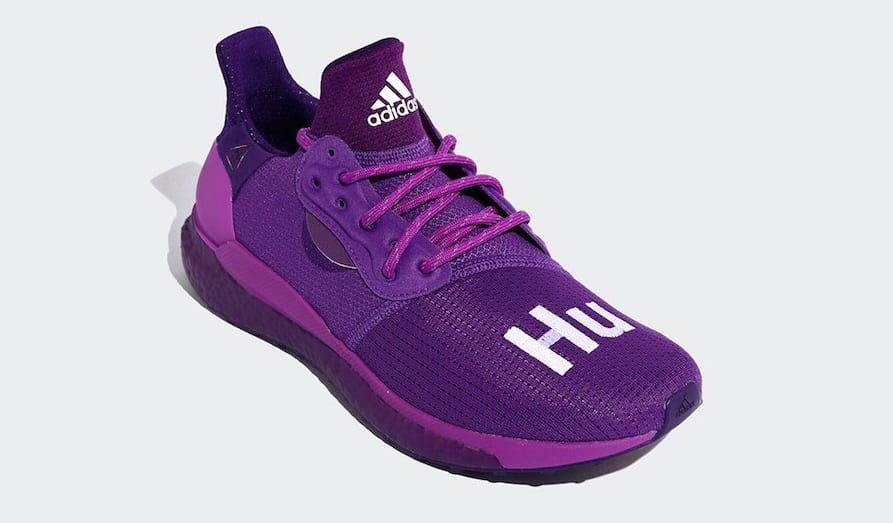 Pharrell x Adidas Solar Hu Glide 'Active Purple/Tribe Purple' EF7770 (Front)