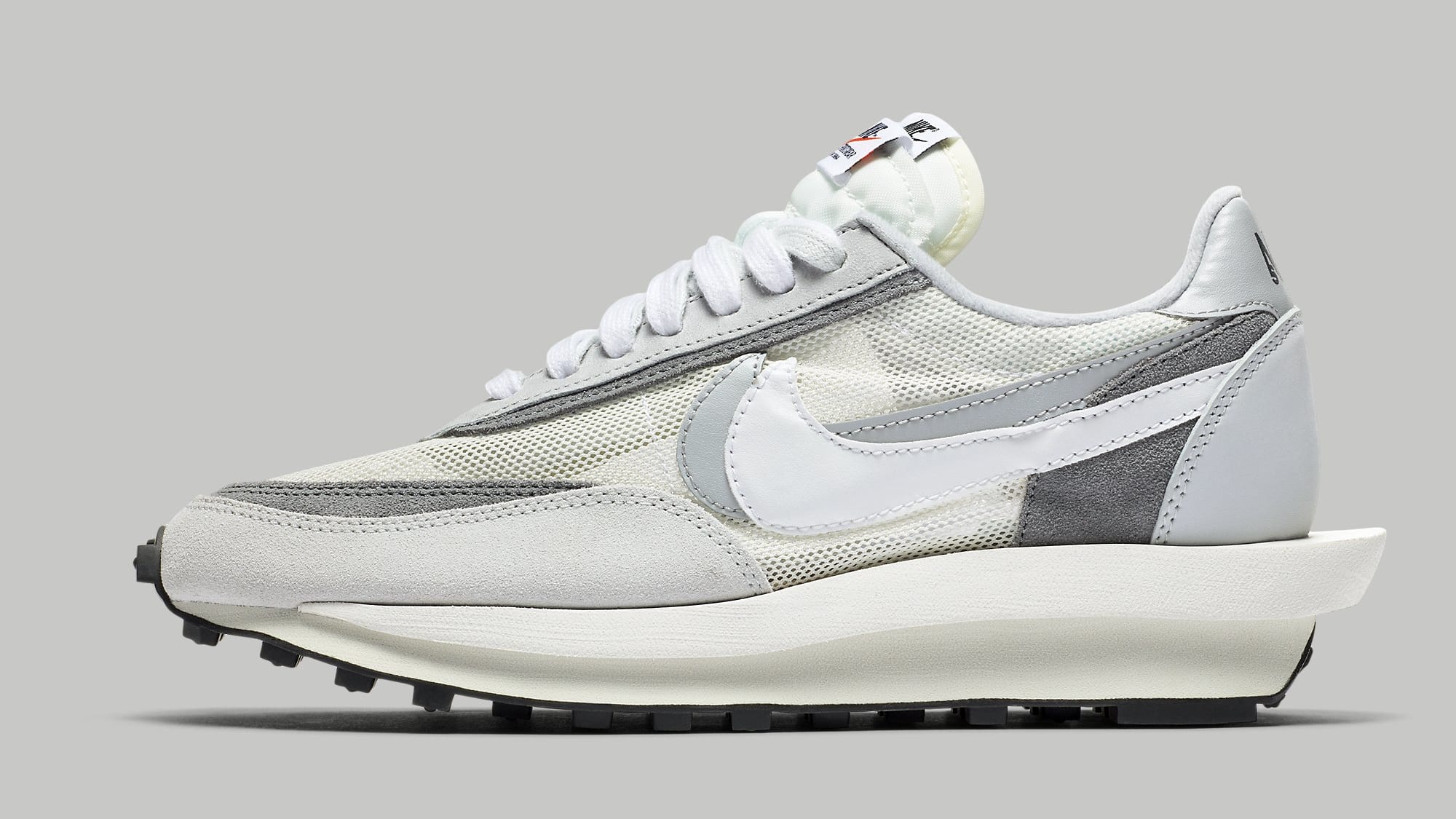 Sacai Nike LDWaffle Summit White Wolf Grey Release Date BV0073-100 Profile