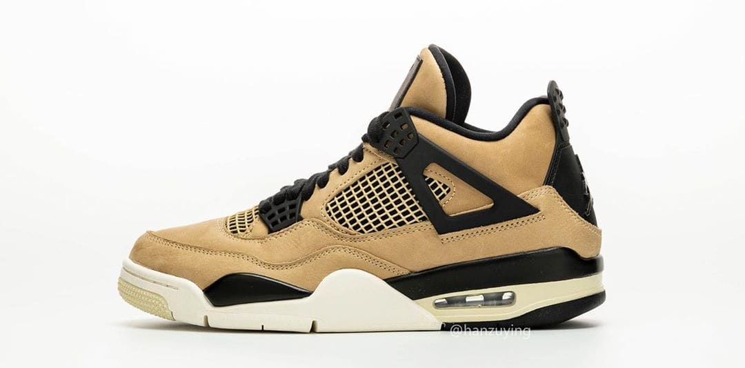 WMNS Air Jordan 4 'Mushroom' AQ9219-200 (Lateral)