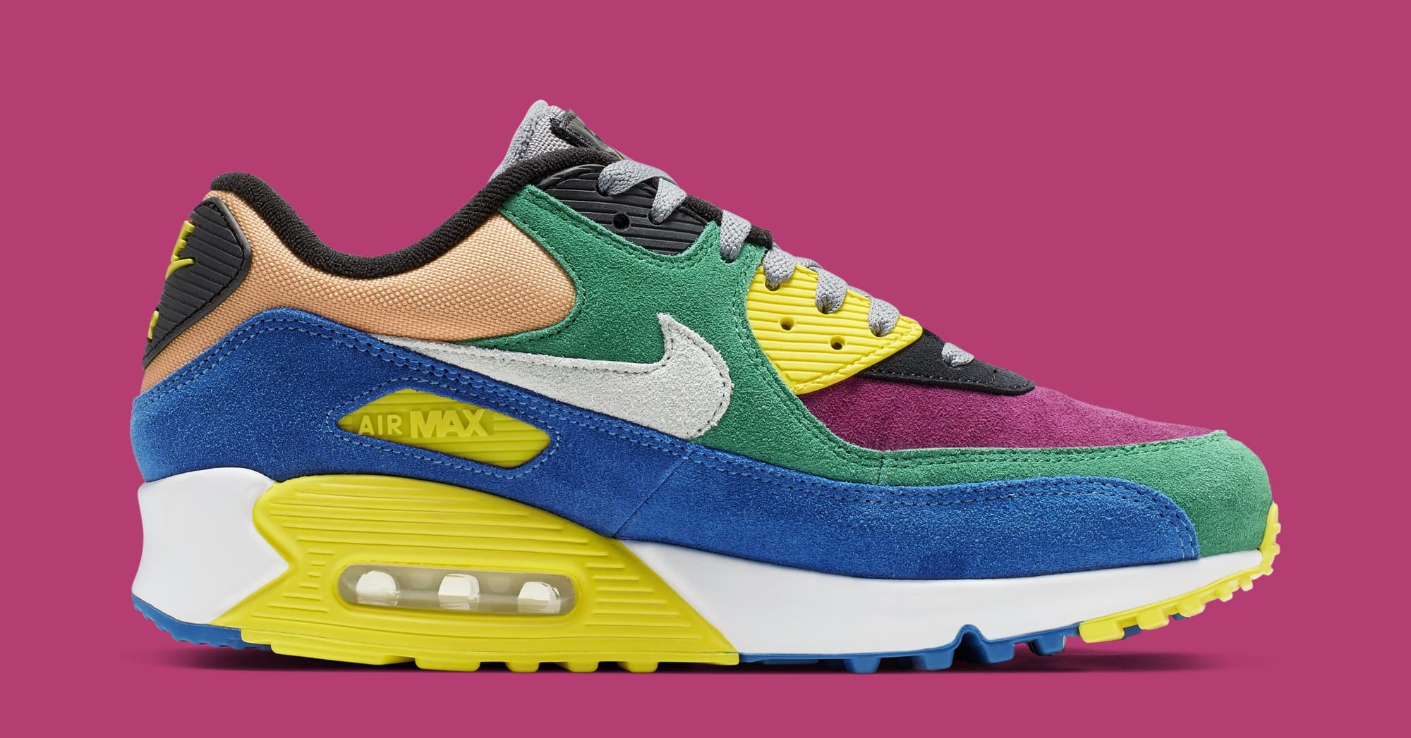 Nike Air Max 90 QS 'Viotech' Lucid Green/Game Royal CD0917-300 (Medial)