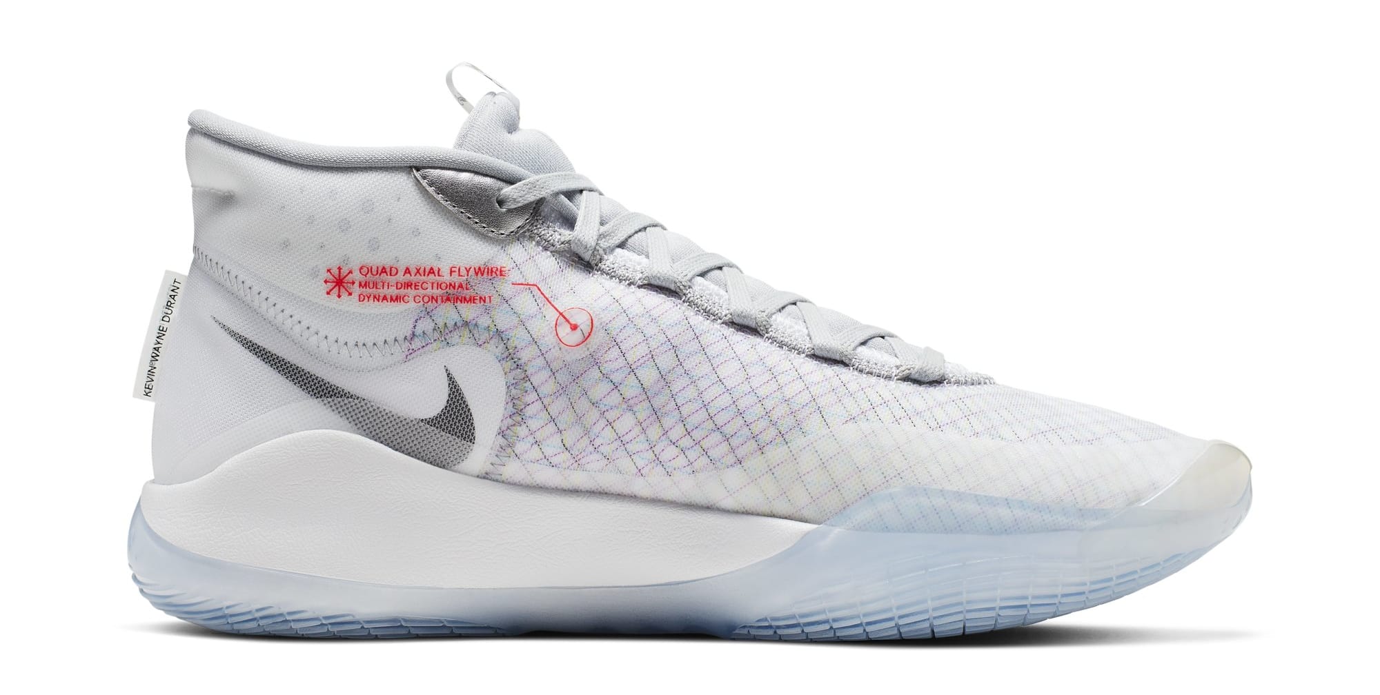 Nike KD 12 NRG 'White/Black/Wolf Grey' CK1197-101 (Medial)