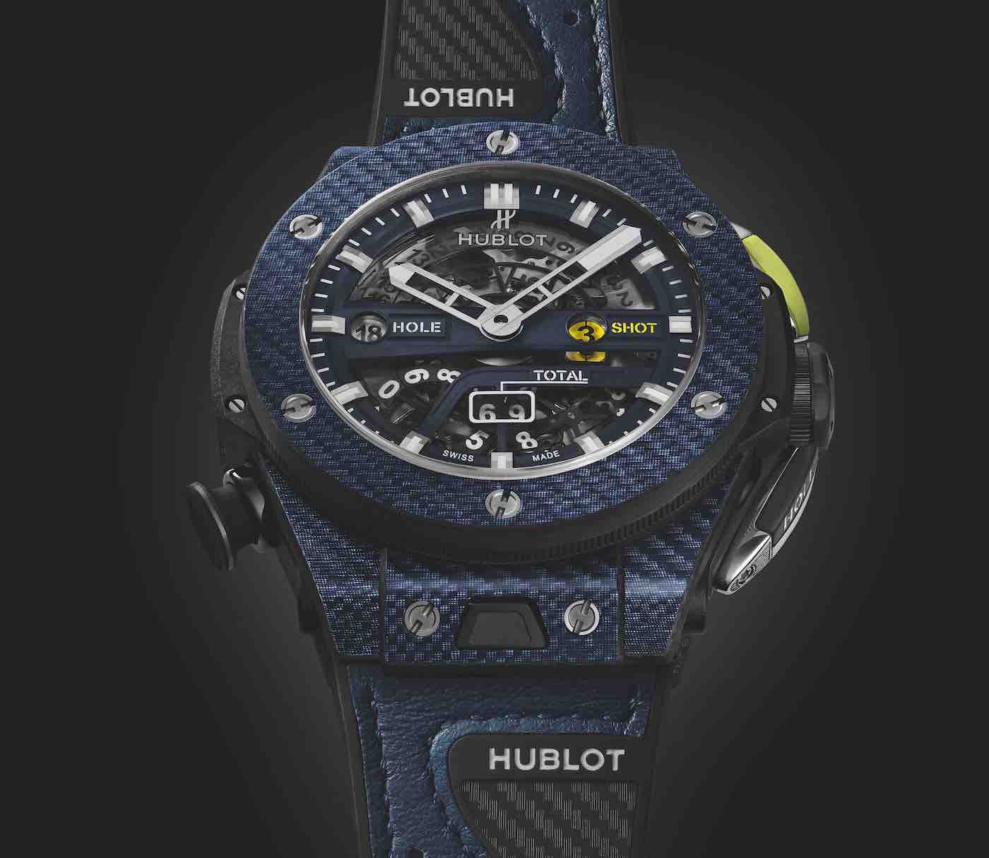 Hublot Big Bang Unico Golf Carbon Blue Watch Watch Releases 