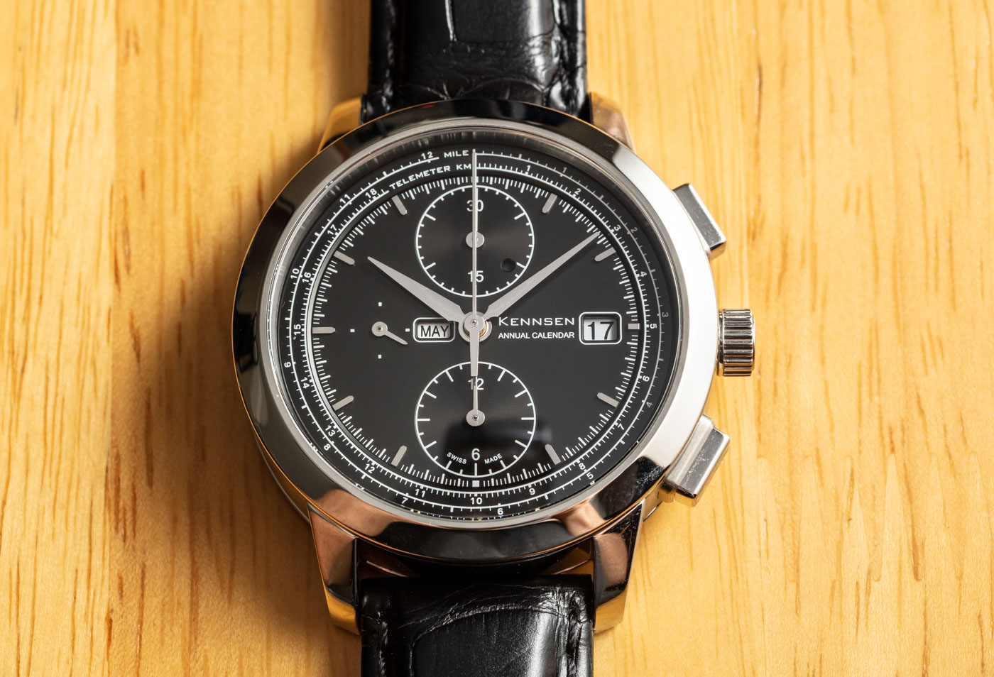 Kennsen Annual Calendar Chronograph Watch Review Wrist Time Reviews 